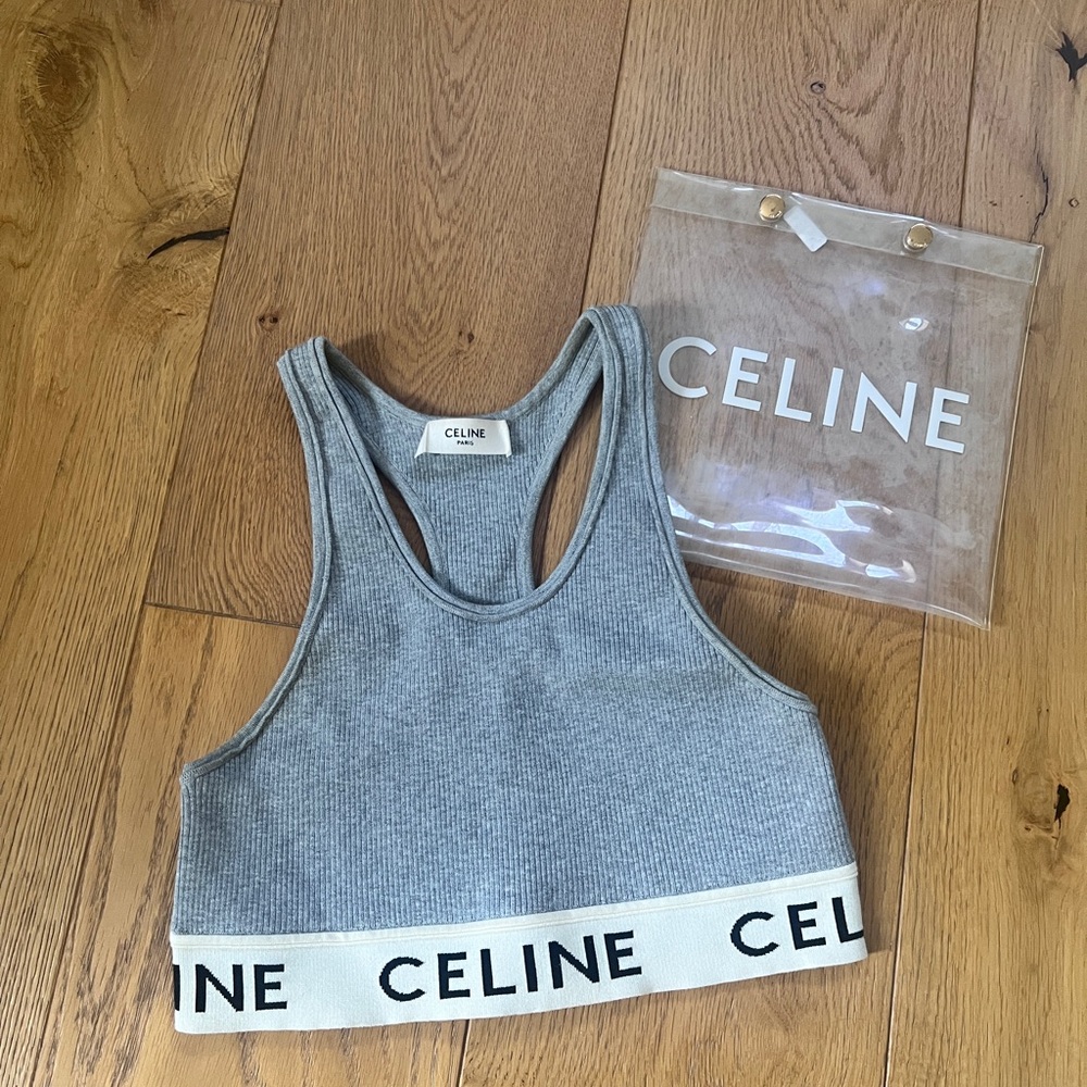 Celine Gray Crop Top
